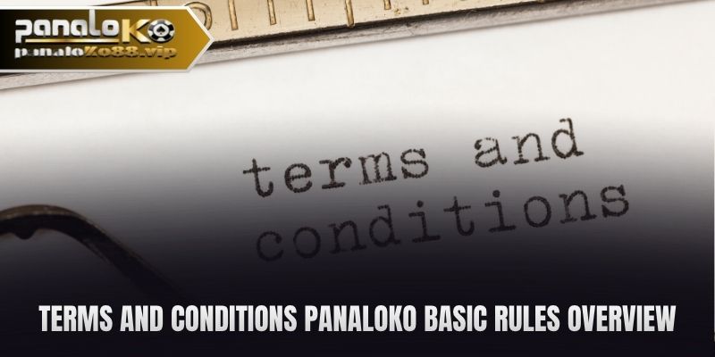 terms and conditions panaloko basic rules overview